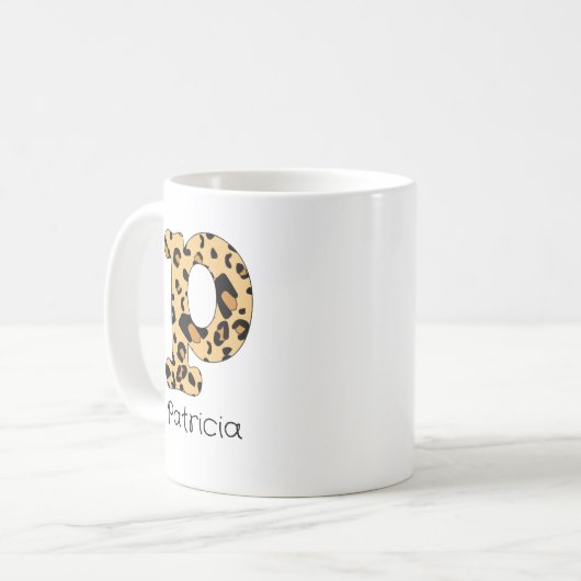 Mug Nom et numéro du minuscule initial de l'Empreinte (Devant gauche)