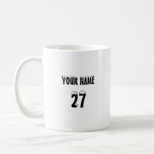 Mug Nom et numéro du sport Personnalisé