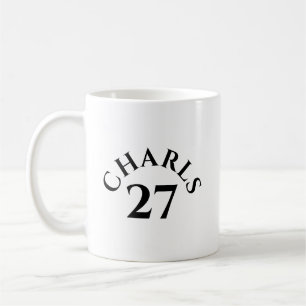 Mug Nom et numéro personnalisés