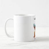 Mug Nom et photo de chat de typographie moderne simple (Gauche)