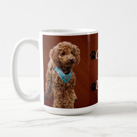 Mug Nom et photo de compagnie à typographie moderne si (Gauche)