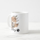 Mug Nom et photo de l'animal de compagnie avec une typ (Devant gauche)