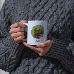 Mug Nom et photo de l'animal personnalisé recto et ver