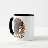 Mug Nom et photo de typographie moderne simple et cool (Devant gauche)