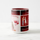 Mug Nom et photo modifiables Cute Saint-Valentin (Centre)