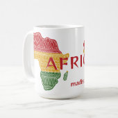 Mug Nom et texte personnalisés Afrique (Devant gauche)