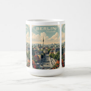 Mug Nom et texte personnalisés Berlin, Allemagne
