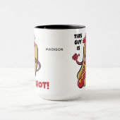 Mug Nom et texte personnalisés Hot Dog (Centre)