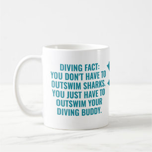Mug Nom et texte personnalisés Plongée sous-marine