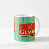 Mug Nom et Zodiac Barbara et Gemini (Devant droit)