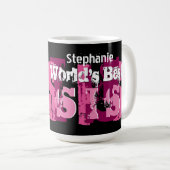 Mug Nom fait sur commande A04 des meilleurs textes (Devant droit)