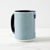 Mug Nom fait sur commande bleu V9 du meilleur (Devant gauche)