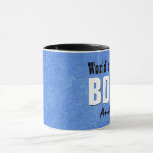 Mug Nom fait sur commande grunge bleu V21C du PATRON (Centre)