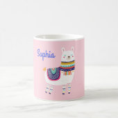 Mug Nom fait sur commande mignon de lama (Centre)