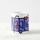Mug Nom fait sur commande peint à la main de NATALIE (Centre)