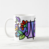 Mug Nom fait sur commande peint à la main de NATALIE (Gauche)