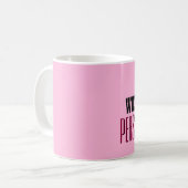 Mug Nom fait sur commande T16Z du meilleur ENTRAÎNEUR (Devant gauche)