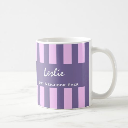 Mug Nom fait sur commande V16 des meilleures rayures (Droite)