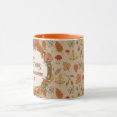 Mug Nom Famille Thanksgiving Fall Leçons (Centre)