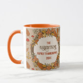 Mug Nom Famille Thanksgiving Fall Leçons (Gauche)
