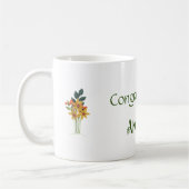Mug Nom, Fleurs Quillées Papier, All-Occasion 11oz (Gauche)