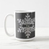 Mug nom flocon de neige d'hiver (Gauche)