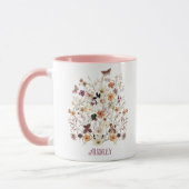 Mug Nom floral Fleur sauvage pressé (Gauche)