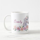 Mug Nom Floral Horse (Gauche)