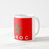 Mug nom français des textes de pays de drapeau de (Devant droit)