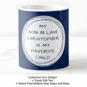 Mug Nom, Gendre, Noël, Anniversaire, Marine C41
