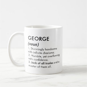Mug Nom George, Nom modifiable, Nom personnalisé