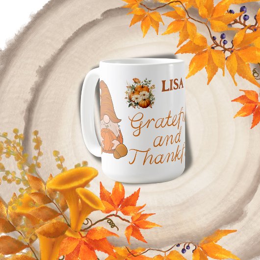 Mug Nom gracieux et de gratitude Monogramme |