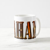 Mug Nom Graham du coucher de soleil orange, (Devant droit)
