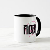 Mug Nom graphique Robin Hi-Tech (Devant droit)