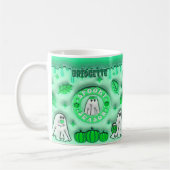 Mug Nom Green 3D, effet Halloween Ghost Saison Éffraya (Gauche)