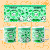 Mug Nom Green 3D, effet Halloween Ghost Saison Éffraya