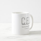 Mug Nom Grey Black CFO (Devant droit)