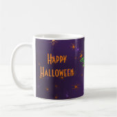 Mug Nom, Halloween Déplaisant Orange Araignées 11oz (Gauche)