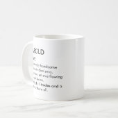 Mug Nom Harold, Nom modifiable, Nom personnalisé (Devant gauche)