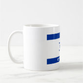 Mug nom hébreu des textes de pays de drapeau de (Gauche)