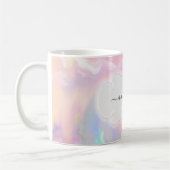 Mug Nom holographique Monogramme Girly SWEET 16e Princ (Gauche)