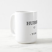 Mug Nom HUBBY minimaliste moderne (Devant gauche)