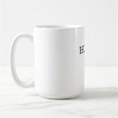 Mug Nom HUBBY minimaliste moderne (Gauche)