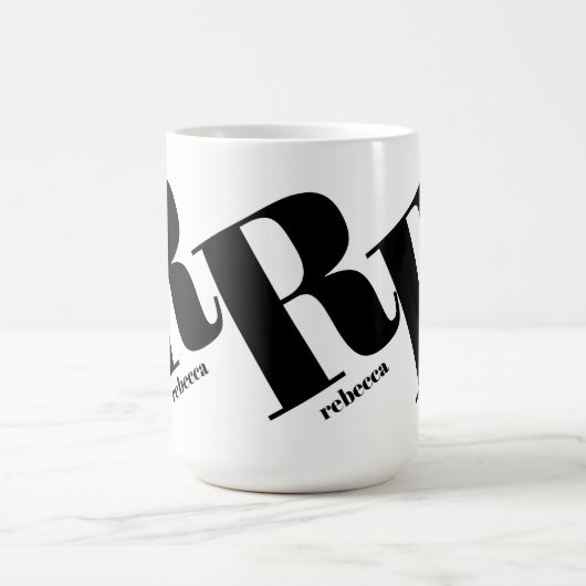 Mug Nom initial du monogramme (Centre)
