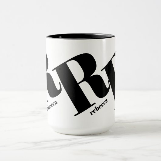 Mug Nom initial du monogramme (Centre)