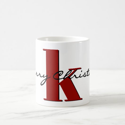 Mug Nom, Janvier Garnet Birthstone | Joyeux Noël (Centre)