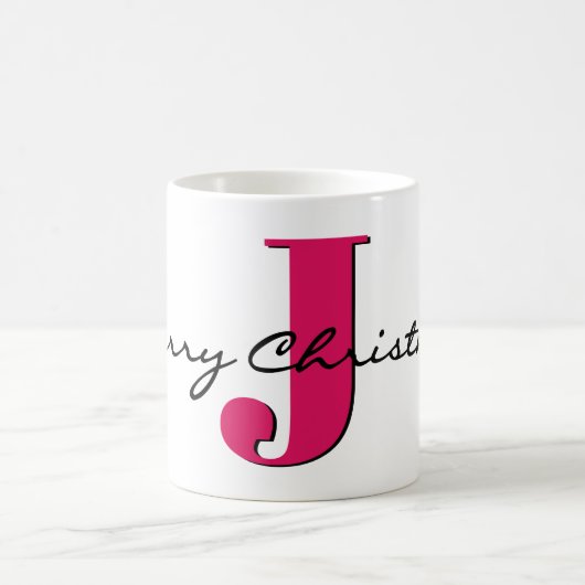 Mug Nom, Juillet Ruby Red Birthstone | Joyeux Noël (Centre)