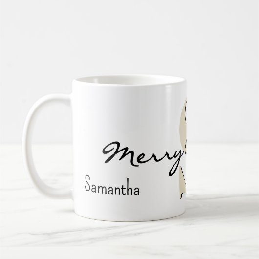 Mug Nom, June Pearl Birthstone | Joyeux Noël (Gauche)