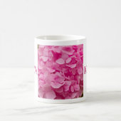 Mug Nom "Karen", Jolie Hydrangée rose Florale (Centre)