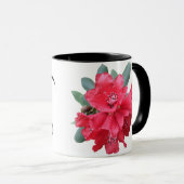 Mug Nom Karen personnalisable fleurs rouges jolie glam (Devant droit)